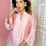 Karishma Sharma Instagram - Yaaaassss!!! Pink Pink Pink!!!! I wanna ever colour my hair pink but turning magical moments once again in pink. 💕💕✨✨ Outfit by @bharat_adiani Thanks to @auorstudio My heart bitten heart drip with from @hypebeast Hoodie from @hamster_london