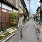 Karmen Pedaru Instagram - Exploring the city of Nagoya comfortably in my luxurious silk pyjamas! 🥢🖼️☀️ @karmenpedaru.silk #LuxurySilkPyjamas #ExploreInStyle #WhereComfortMeetsLuxury Nagoya, Japan