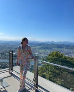 Karmen Pedaru Instagram - Enjoying beautiful day in Gifu in “Best Time Ever” pyjamas! Exploring in style and embracing the feeling of comfort and luxury of silk! @karmenpedaru.silk ☀️🇯🇵 #gifu #japanadventures #luxurysilkpyjamas Gifu,japan