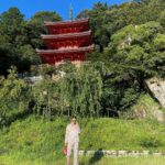 Karmen Pedaru Instagram - Enjoying beautiful day in Gifu in “Best Time Ever” pyjamas! Exploring in style and embracing the feeling of comfort and luxury of silk! @karmenpedaru.silk ☀️🇯🇵 #gifu #japanadventures #luxurysilkpyjamas Gifu,japan