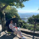 Karmen Pedaru Instagram - Enjoying beautiful day in Gifu in “Best Time Ever” pyjamas! Exploring in style and embracing the feeling of comfort and luxury of silk! @karmenpedaru.silk ☀️🇯🇵 #gifu #japanadventures #luxurysilkpyjamas Gifu,japan