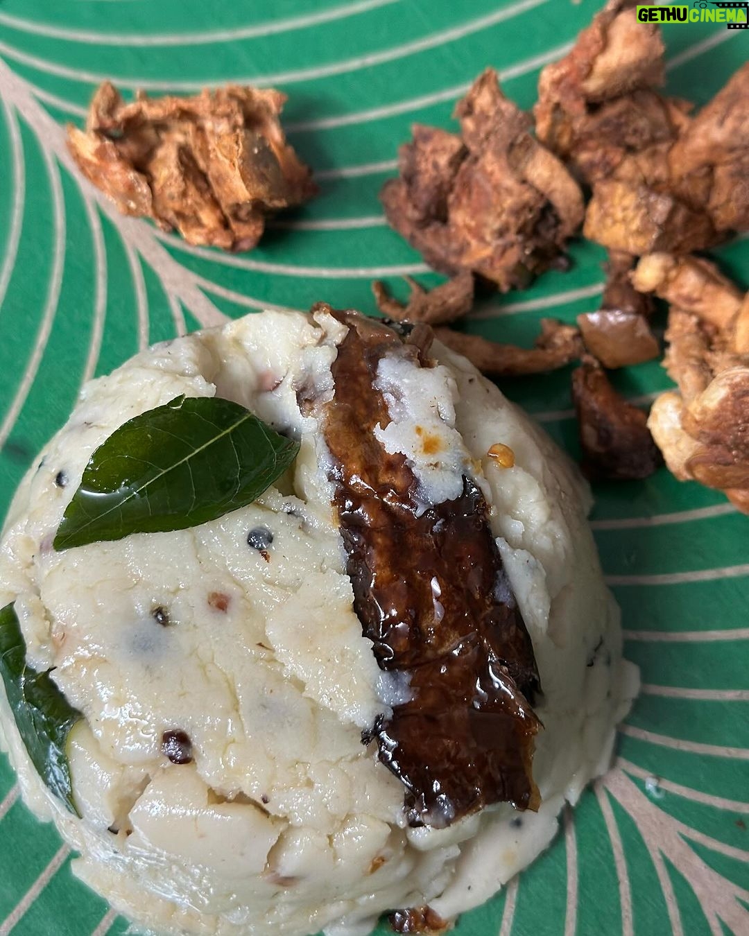 Kasthuri Shankar Instagram - New year, old recipe. My idea of a new year party is quiet family time and simple traditional food. We all just returned today from exhausting travel, so settled for an easy instant snack - MorKali. Morkali is such a favorite in our household, everyone always asks for more , it should be renamed 'MoreKali' ! Featured: Morkali ( Tam-Bram speciality) Paired with gummidikayi odiyalu ( telugu speciality) #kasturicooks #quickneasyrecipes #vegetariancooking #comfortfood #soulfood #tamBramcuisine #mamisamayal #foodie #foodiegram #yummmm