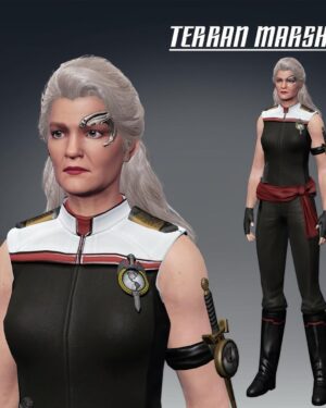 Kate Mulgrew Instagram - Terran Marshal Janeway exercising the right to bare arms 💪🏻💪🏻 

#JanewayOrTheHighway #StarTrekOnline #StarTrek @trekonlinegame