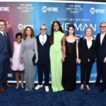 Kate Mulgrew Instagram - Some fabulous moments from Tuesday's red carpet premiere of #TheManWhoFellToEarth, premiering Sunday (two days!) on @showtime - don't miss this one, folks. 🚀🌎 (I love you too, @jimmisimpson 😘)