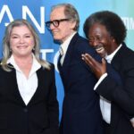 Kate Mulgrew Instagram - Some fabulous moments from Tuesday's red carpet premiere of #TheManWhoFellToEarth, premiering Sunday (two days!) on @showtime - don't miss this one, folks. 🚀🌎 (I love you too, @jimmisimpson 😘)
