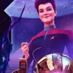 Kate Mulgrew Instagram - A cross-posted thread of photos from my Twitter: 1. Tiny Janeway from @startrekexo6 paid me a visit and caught me up on all the #StarTrek news! Everyone has been very busy. 2. She said that you all loved the new trailer for #StrangeNewWorlds, welcome to the family! Helming a series isn't for the faint of heart, but @ansonmount is up to the job. 3. A great deal of fun was had on the @startrekthecruise , which I will be part of once again in 2023. Tropical beverages may be consumed in greater quantites and I will need @robert_picardo to be ready with hangover remedies. 🍹🍹 4. Also, Star Trek Online had several ships become canon - this is applauded by both Admiral and Marshal Janeway, although my mirror counterpart gave off more of an "about time!" vibe. 🚀 Well done, @trekonlinegame & art by @thomas.marrone (apologies on cut-off photo) 5. She also says Q is back making trouble, and what's this I hear about collaborating with the Borg Queen??? 😱 That won't end well! I will keep an eye on this situation as it develops. #StarTrekPicard 6. #StarTrekProdigy continues to do very well and it warms my heart to hear all your littles love Hologram Janeway! Keep those pics of your cadets coming! All 10 eps are now on @startrekonpplus if you need to catch up on the USS Protostar's adventures. @nickelodeon 7. And with that, she concluded her debrief and had to head back to Starfleet HQ. Keep up the good work, Team Trek! 🖖🏻