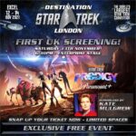 Kate Mulgrew Instagram – See you this weekend, London! Prodigy screening + panels, autographs, photo ops on the Voyager bridge…join us 🚀 @destinationstartrek #StarTrekProdigy