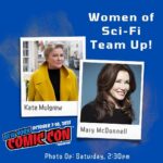 Kate Mulgrew Instagram – A photo op like this doesn’t come around very often – I’m teaming up with @theladybam Mary McDonnell for a women of scifi duo photo at @newyorkcomiccon! Mark your con schedule for 2:30pm on Saturday and we’ll see you there…don’t be late, the Captain and the President have a low tolerance for tardiness. 😛

https://store.epicphotoops.com/new-york-comic-con/2021/teamup-women-of-sci-fi