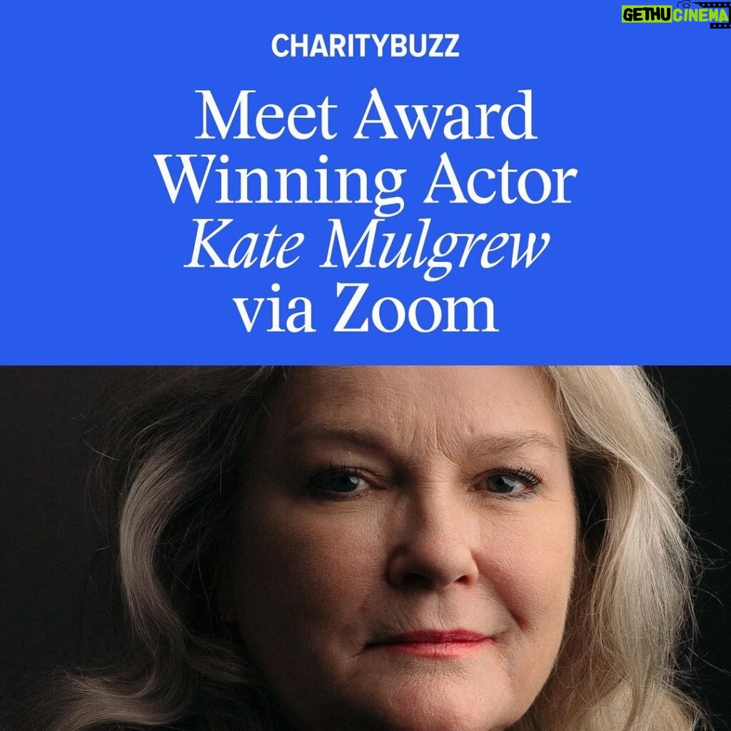 Kate Mulgrew Instagram - I have teamed up with @charitybuzz to support @RFKHumanRights' mission of creating a more just and peaceful world! Enter now for your chance to win a video Zoom call with me! Submit your bid: https://bit.ly/3hGMn8r