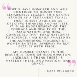 Kate Mulgrew Instagram - A note of gratitude to the city of Bloomington, Indiana, for the official Proclamation of May 20 as Kathryn Janeway Day! 🍀 @janewaycollective