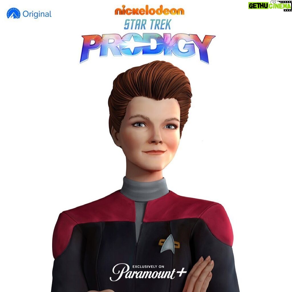 Kate Mulgrew Instagram - Doesn't she look absolutely fantastic? A huge thanks to the #StarTrekProdigy team for bringing this next iteration of Captain Janeway to life. An honor to be back among my Trek family with a new show targeted at the next, next generation! @startrek