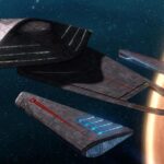 Kate Mulgrew Instagram - What’s this I hear about a Janeway-class ship? She’s a beauty and looks ready for all sorts of adventures! Go boldly, with my blessing 🍾🚀🖖🏻 Thanks to @trekonlinegame & @thomas.marrone for sharing with me; ship model by Tobias Richter & screenshot by Donny Versiga @donnyviperversiga