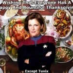 Kate Mulgrew Instagram – Too many people have tagged me in this or sent it to me so I feel compelled to post it 😛
Happy Thanksgiving to those who celebrate! I am very grateful for my family, friends, and fans. Sláinte!