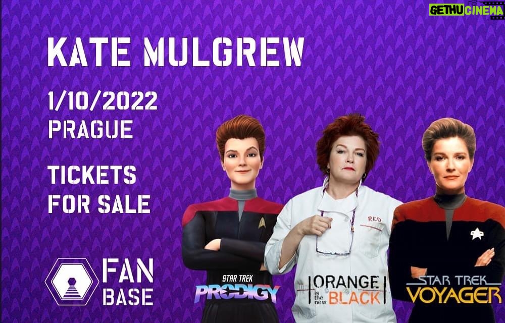 Kate Mulgrew Instagram - I will be appearing at a small fan event in Prague on Saturday, October 1 - please follow the link below for tickets, timing, and venue information. Looking forward to returning to beautiful Prague! http://www.fanbase.cz/kate-mulgrew.html