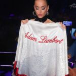 Katy Perry Instagram – Fun fact: In 2009 I performed Waking Up In Vegas on #idol when @adamlambert was a finalist. At the end of the song I revealed this cape (and maybe got in a little trouble for playing favorites🙊🕺) well I pulled it out of storage and dusted her off especially for this rock show tonight 🤘🏼