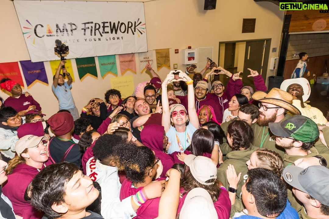 Katy Perry Instagram - One of my greatest passions is the ability to pay music forward through my arts based foundation @fireworkfoundation! Was amazing to be with so many young people and see their spark ignite at camp earlier this month ✨♥️ Remember, you just gotta ignite the light 🎆 #FireworkFriday
