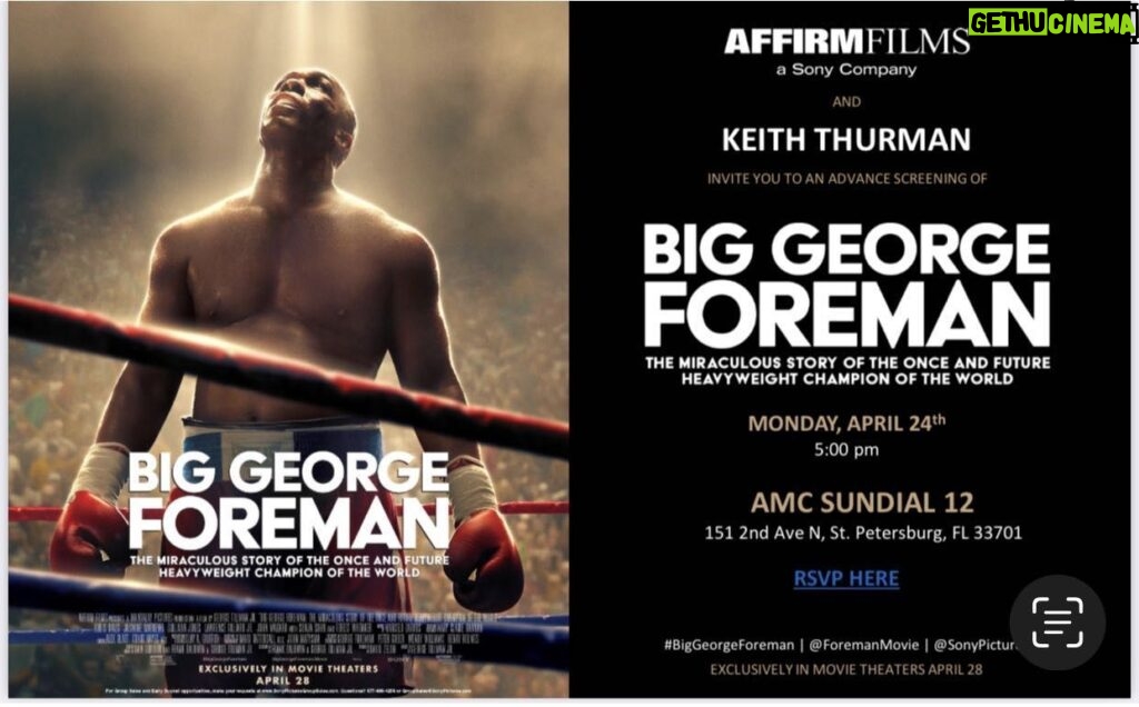 Keith Thurman Instagram - Today private movie screening Big George here in St. Pete friends family amateur boxers we all thx @sonypictures for today fun event #BigGeogreForman hits nation wide tomorrow. A movie for boxing fans and American history