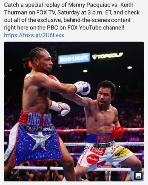 Keith Thurman Instagram - Saturday night rewatch the Epic battle on Fox 3pm hope everyone stays safe and enjoys this event #onemoretime