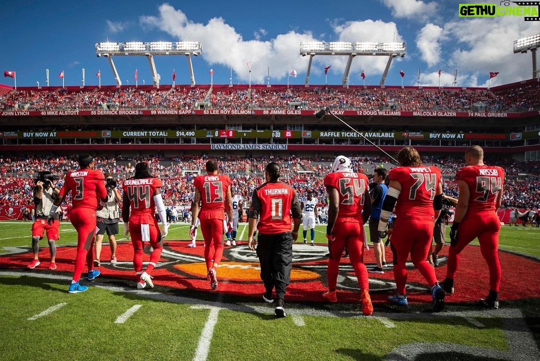 Keith Thurman - 3.4K Likes - BIG shoutout again to the @buccaneers for letting me be a part of their pre-game activities yesterday and wishing a speedy recovery to my guy @mikeevans. #GoBucs #OneTime