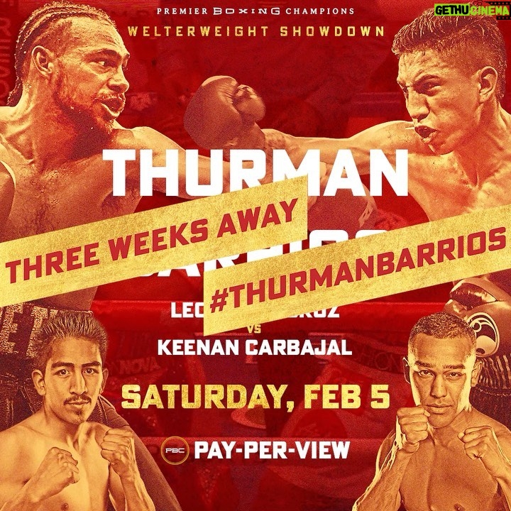 Keith Thurman Instagram - 3️⃣ Weeks To Go❗️ 🥊 #ThurmanBarrios ℹ️: keiththurman.com
