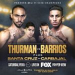 Keith Thurman Instagram – I’m back to Vegas!

Don’t miss #ThurmanBarrios Feb. 5

🎟 via @axsevents: https://www.axs.com/events/421860/thurman-vs-barrios-santa-cruz-vs-carbajal-tickets?q=Keith+Thurman+