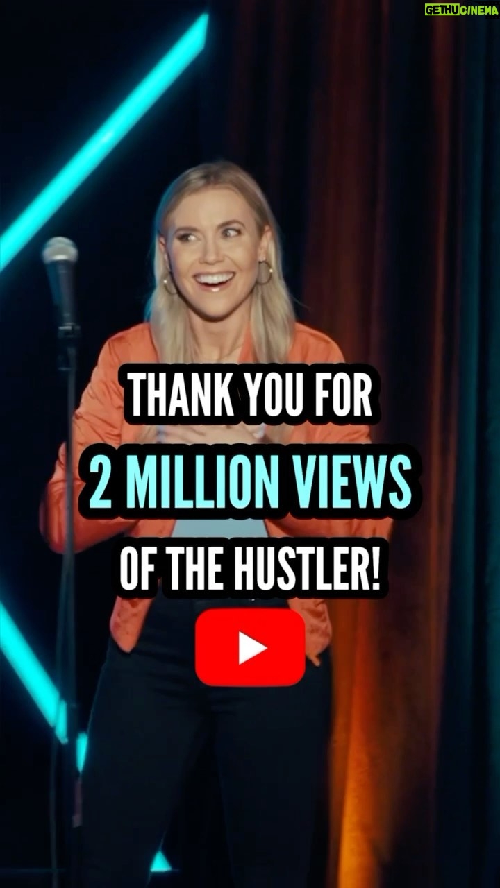 Kelsey Cook Instagram - 2 million views in 6 months 🥹🥳💃🏼 thank you to everyone who’s watched The Hustler, shared it around, and come to see me on tour. I had no idea what to expect with putting the special on YouTube and this has been so exciting ❤️