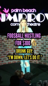 Kelsey Cook Instagram - Still my favorite hustle 😂 I’m at @daniaimprov in Florida Fri-Sun! This is what happened last time I was in the area 🤑 #standupcomedy #comedy #reels #foosball #florida