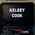 Kelsey Cook Instagram - Got to cross something off my bucket list today! You can now stream my special The Hustler on United flights!! ✈️ as someone who spends half of my time on planes, getting to hang out in between Serena and Ken™️ on the screen feels very cool 😎 Thank you @rockhardrachel for these pics!!