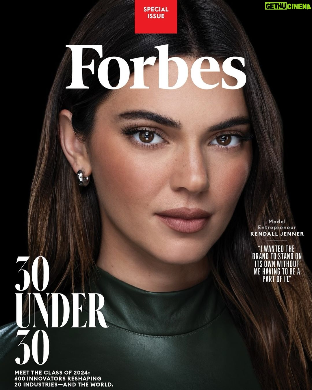 Kendall Jenner Instagram - thank you, thank you, thank you @forbes @forbesunder30 @drink818
