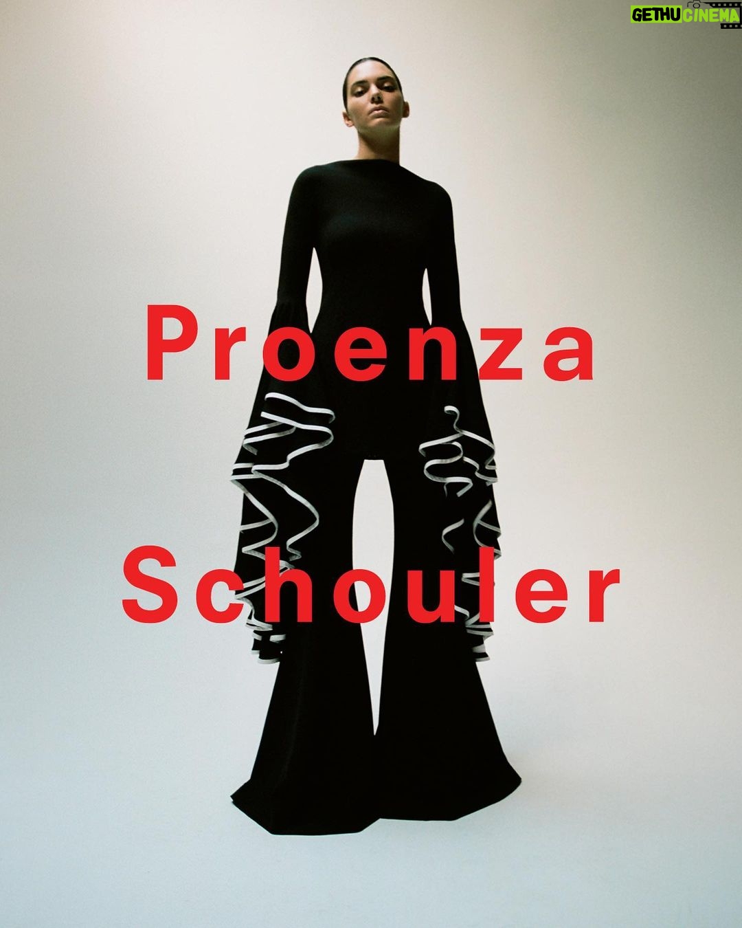 Kendall Jenner Instagram - @proenzaschouler SS23 campaign by @d.avit