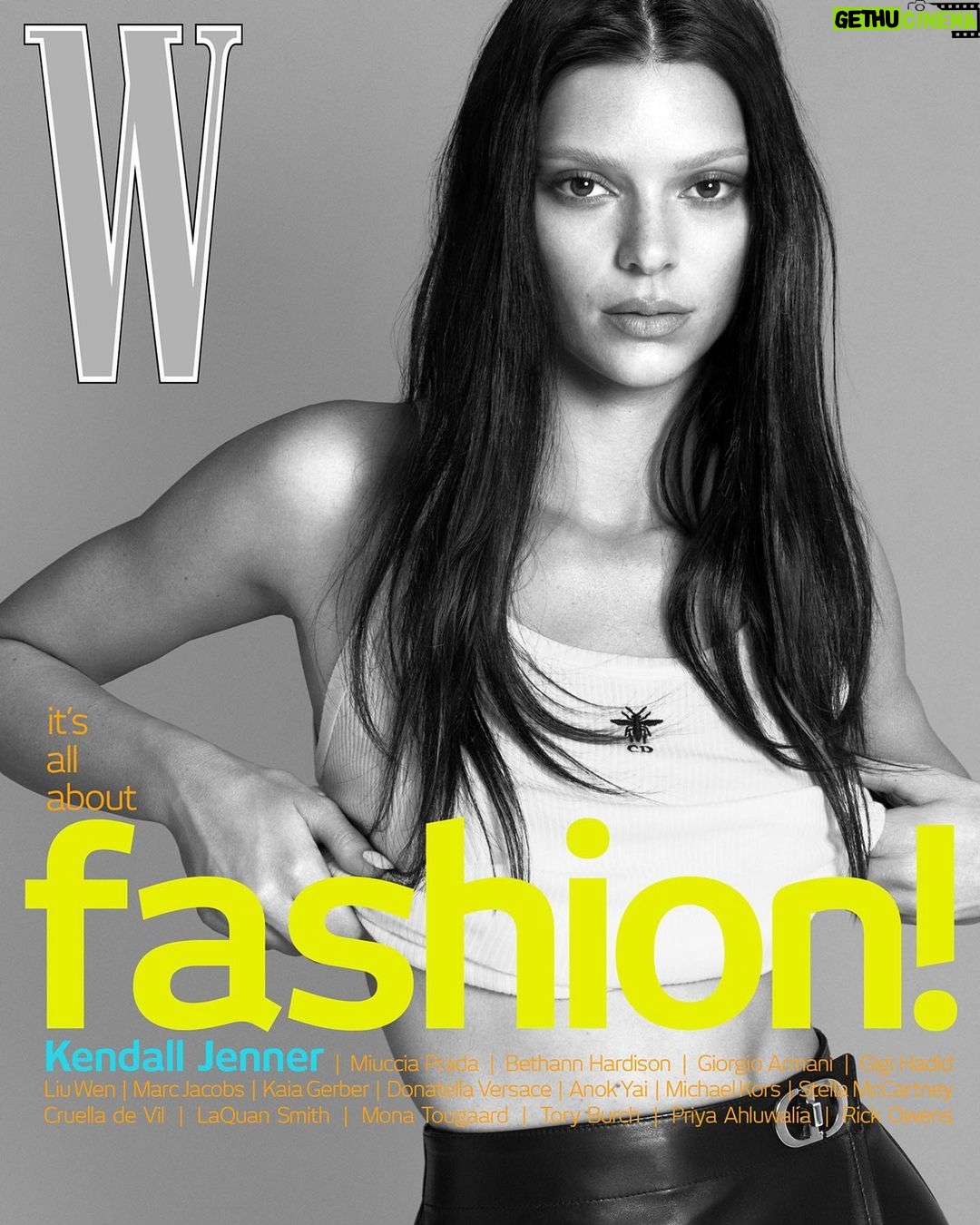 Kendall Jenner Instagram - @wmag September issue cover shot by @mertalas 🤍 @saramoonves