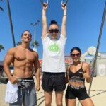 Kentaro Kameyama Instagram - My last minute opportunity to get my summer body! On this beautiful day, working with my beautiful trainers! Book your first appointment with them while they are here in Los Angeles! Venice Beach