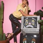 Kentaro Kameyama Instagram - Happy Birthday, Tara! Collaboration with @taraartistry @cmoscat @jasminetoon @lagvintage #designerkentaro #hollywood #virgilvillage