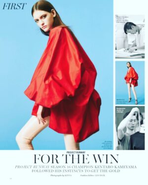 Kentaro Kameyama Instagram - #marieclairemagazine #lifetimetv #projectrunway16 #designerkentaro
