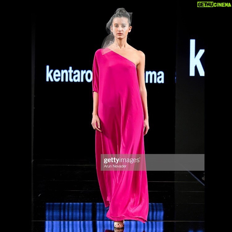 Kentaro Kameyama Instagram - Just came back from #NY late last night. This is one of my #favorite #dresses from my #newest #collection presented in #nyfw . Thank you @hectorsimancas again, doing the #beautiful #makeup ! Manhattan, New York
