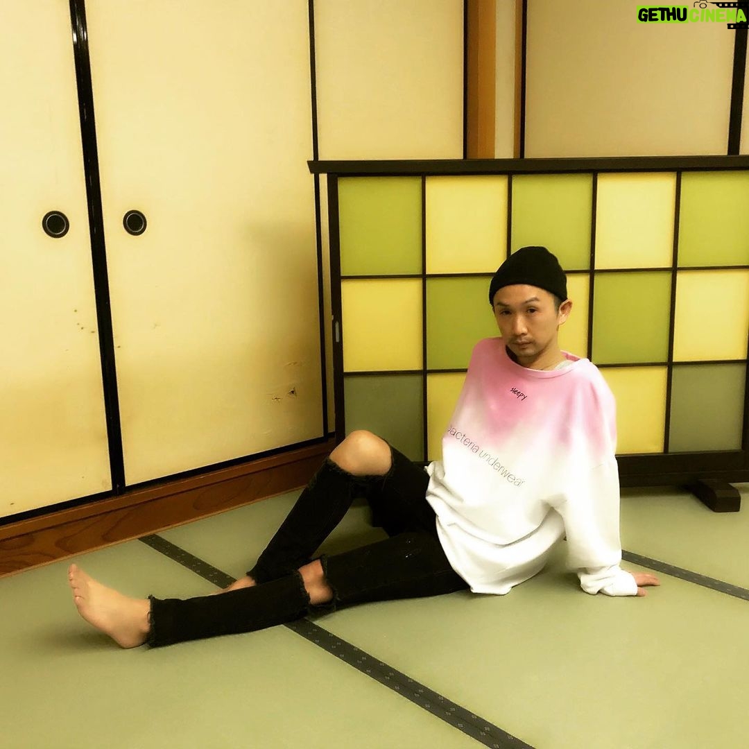 Kentaro Kameyama - 2.1K Likes - I have been #eating so much since I came back here in #Japan . Getting #sleepy with my @bacteriaunderwear #sweater ...
