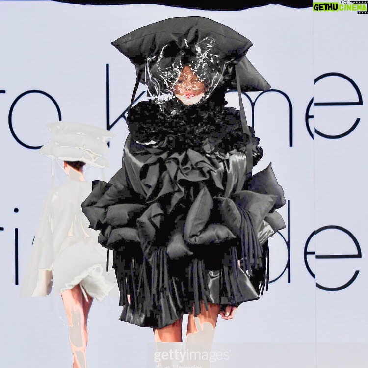 Kentaro Kameyama - 1.7K Likes - My #inspiration for this look is #sleepy #monster . It was so much #fun making my monster, and debuting her in #NY #NYFW . Also, thank you @hectorsimancas making the #beautiful #mask and doing the #makeup ! You made my #show so much more fun and #crazier !