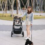 Kerstin Chan Instagram - 嬰兒和小狗第一次一起兜風 這是我們期待以久的畫面🥹 也是邵子龍首度乘著他的坐騎出門 跟雷神索爾同一台 媽媽覺得太帥啦✌🏻 原本想說我兒出門不哭不鬧 一定是個喜歡外出玩耍的寶寶 後來才發現是經過大輪胎的加持 推車避震效果好得驚人🤩 讓驚嚇反射頻繁的新生兒一路好眠 還不用擔心搖搖晃晃嚇到寶寶 經過凹凸不平的地面 寶寶在車裡還是睡得很香 輪胎夠順 爸媽也推得輕鬆省力 正在尋找戰車的爸媽們可以參考參考～ 還有其他優點🙌🏻 👉🏻支援雙向座椅 寶寶可以面對我們 上下坡推起來更安心 👉🏻免拆座椅就能收折 扛上車也方便 這台戰車更厲害的是 可擴充到讓3隻小朋友一起搭 (2座椅、1踏板) 想生三胎的爸媽(不是我) 我先致上120萬分敬意 🫡 下方置物空間也很大 不但能讓我們家小狗卡位跟著兜風 再放一個大型爸爸包 空間還綽綽有餘 😎 我們的戰車是UPPAbaby的 VISTA V2 王者之尊旗鑑款 名字跟車一樣帥!! 不過款式比較大型 考量家中收納空間和進出電梯方便度 建議先測量看看再購入～ @uppababy_taiwan 👶🏻🚗
