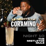 Kevin Hart Instagram – 🎁 12 NIGHTS + CHANCES TO WIN $400 🎁
12 Nights of Coramino is back!

Our gift to you? Each night we’ll drop a festive Gran Coramino cocktail and a trivia question. Answer correctly in the comments and you’ll have the chance to win $400
Welcome to the 12 Nights of Coramino

Enter the answer to tonights question in the comments section below for a chance to win $400 each night

—— TONIGHT’S COCKTAIL -——
Night 10: The Mistletoe Mule
2oz Gran Coramino Cristalino 
1oz Grapefruit Juice
0.5oz Orange Liqueur
1 Rosemary Sprig 
Ginger Beer to top
Collins Glass 
—— TONIGHT’S COCKTAIL -——

HOW TO ENTER:
– Type your answer in the comments section below
– Must be following @grancoramino
– Tag #12nightsSweepstakes
– Must be 21 years or older

We will contact you if you’re the lucky winner via DM only from this page. 
Visit the link in bio for official rules.

NO PURCHASE NECESSARY. Void where prohibited. Open only to legal residents of the 50 U.S./D.C., 21 years of age or older. Entry period ends: 11:59 PM PT on 12/21/23

Subject to full Official Rules: https://apparel.grancoramino.com/sweeps

Sponsor: Gran Coramino ®