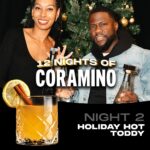 Kevin Hart Instagram – 🎁 12 NIGHTS + CHANCES TO WIN $400 🎁
12 Nights of Coramino is back!

Our gift to you? Each night we’ll drop a festive Gran Coramino cocktail and a trivia question. Answer correctly in the comments and you’ll have the chance to win $400
Welcome to the 12 Nights of Coramino

Enter the answer to tonights question in the comments section below for a chance to win $400 each night

—— TONIGHT’S COCKTAIL -——
Night 2: Holiday Hot Toddy

2oz Gran coramino Anejo
4oz Hot Water
1.5oz Lemon Juice
1oz Honey
0.5oz Cointreau (triple sec)
Cinnamon Stick
Lemon Wheel

—— TONIGHT’S COCKTAIL -——

HOW TO ENTER:
– Type your answer in the comments section below
– Must be following @grancoramino
– Tag #12nightsSweepstakes
– Must be 21 years or older

We will contact you if you’re the lucky winner via DM only from this page. 
Visit the link in bio for official rules.

NO PURCHASE NECESSARY. Void where prohibited. Open only to legal residents of the 50 U.S./D.C., 21 years of age or older. Entry period ends: 11:59 PM PT on 12/21/23

Subject to full Official Rules: https://apparel.grancoramino.com/sweeps

Sponsor: Gran Coramino ®