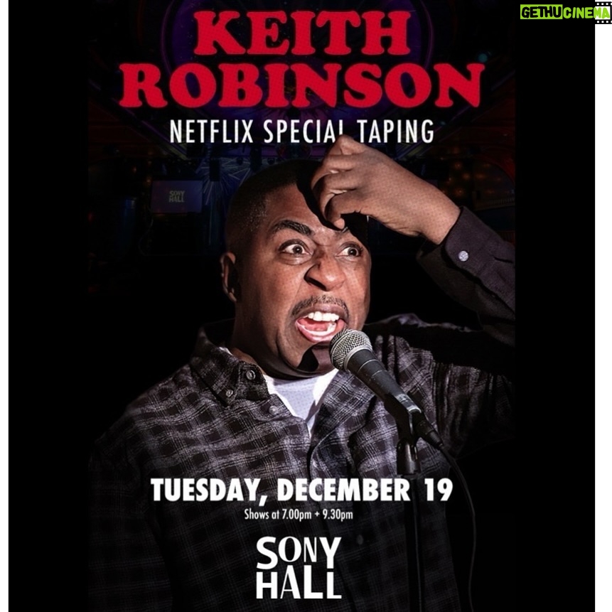 Kevin Hart Instagram - My old head/Mentor Keith Robinson is taping his @netflix special On Dec 19th at Sony Hall. New York do yourselves a favor and go check him out. Get your tickets at SonyHall.com Let’s goooooooooo ….