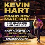 Kevin Hart Instagram - Just announced! Brand new material coming your way NY & NJ! Friday, Dec. 1 at Capitol Theatre in Port Chester, NY and Saturday, Dec. 2 at BergenPAC in Englewood, NJ. Tickets ON SALE NOW #comedicrockstarshit