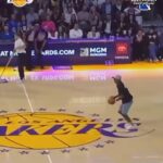 Kevin Hart Instagram - My man popped his Achilles trying to do a half court shot at the lakers game….Man Father Time is UNDEFEATED….. fellas we gotta stop this madness…. It’s time to sit our asses down. Look at how my man breaks down after the release of the basketball….Looked like he had a damn stroke. Message to all men 40 and above…. SIT DOWN …..before Father Time sits you down…. This shit got me dying 😂😂😂😂😂😂😂😂