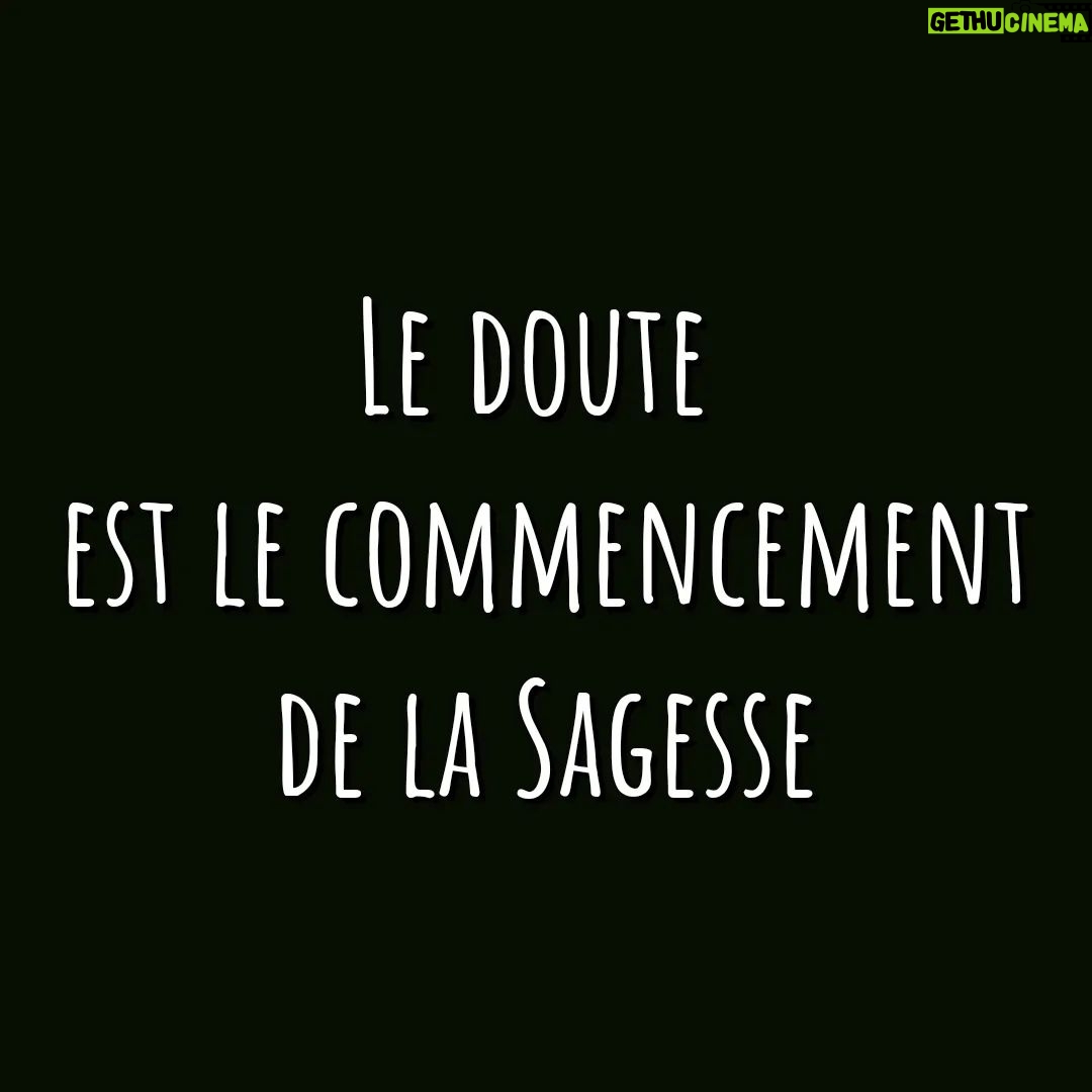 Kevin Miranda Instagram - 👁️ Aristote 👁️ Philosophe et disciple de Platon 👉 Le doute est SAIN Si Descartes a dit : "Je pense donc je suis" c'est qu'à un moment il s'est mis à douter de TOUT 👉 Ne croyez pas ce qu'on vous dit et vérifiez par vous même ♥️ Au travers de mes stories mon objectif est de semer la graine du doute, pas de vous dire quoi penser Je vous en montre assez pour que vous fassiez vos propres recherches D.Y.O.R #citation #mots #phrase #reflexion #photo #phrases #question #philosophe #philosophie #photooftheday #picture #quote #insta #instadaily #instamood #aristote #doute