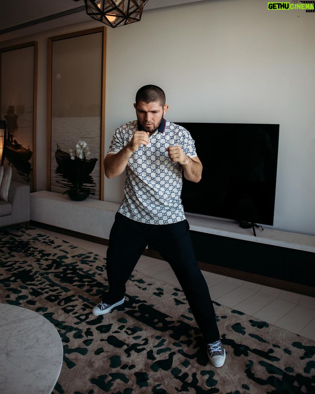 Khabib Nurmagomedov Instagram - Rule #2 - Hard Work follow: @meta_gameplan