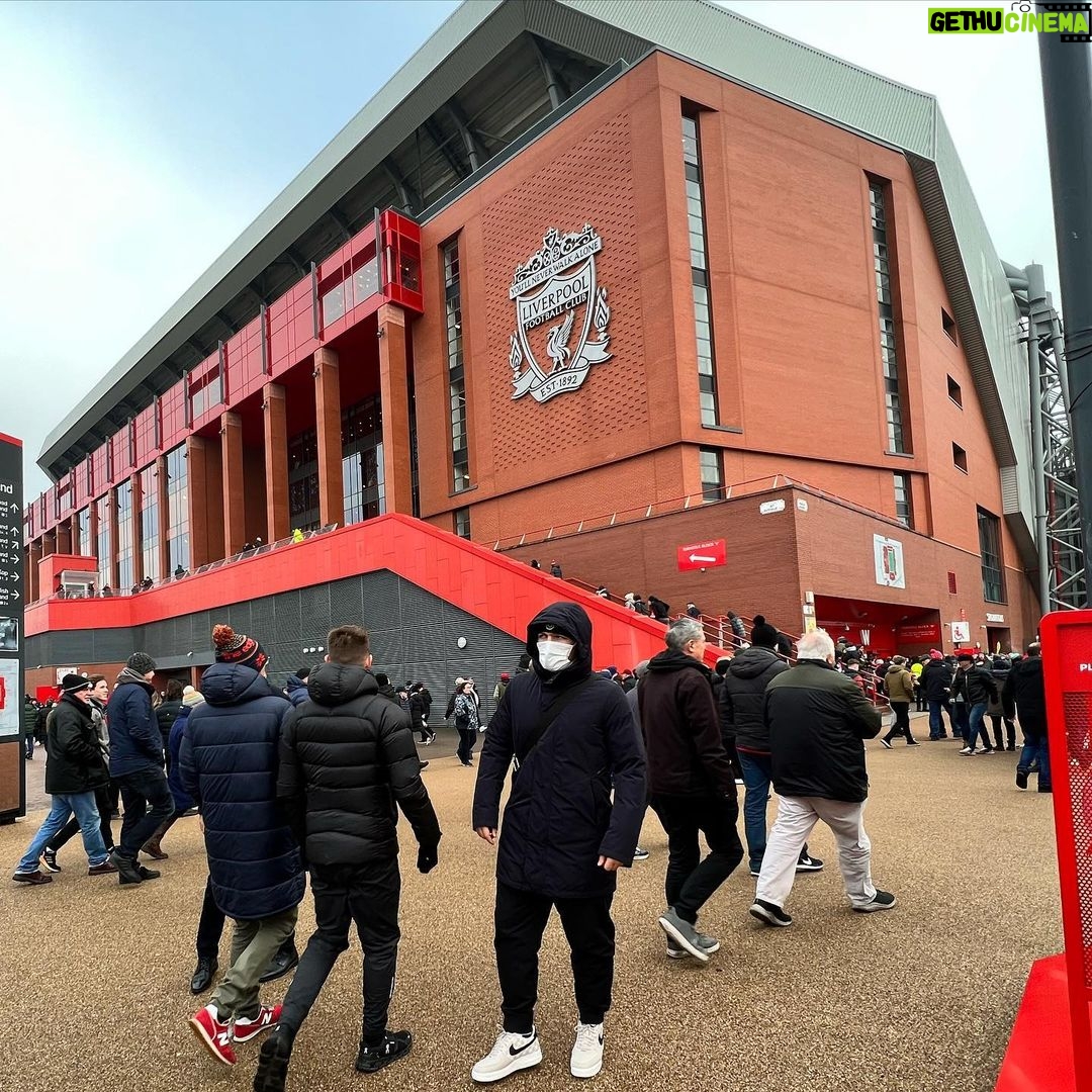 Khabib Nurmagomedov Instagram - It was a couple of months ago … I just love this game ⚽️ Anfield, Liverpool