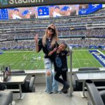 Khloé Kardashian Instagram – We had such a great time at the Rams game!!! Thank you to the Stafford’s for inviting True and I! 💙💛 True’s first football game and it couldn’t have been a better time!!! @kbstafford89 you and your girls are the best!