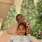Khloé Kardashian Instagram – The MOST magical time of year!!! We are in the Christmas spirit in our Christmas pajamas and our Christmas dance moves 🎄🎄 🤶🏼🤶🏼🎅🏼🎅🏼♥️♥️🎄🎄 pajamas: @zipnbear