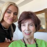 Khloé Kardashian Instagram - Cheers to 89 years of life!! What a life you have lived… what an honor it is to have you as my grandma 🤍you are a keeper of secrets and a storyteller like no other. You have been through so much and remember every last detail. I could listen to you tell stories all day long. I know how blessed I am to still have you and I cherish the moments I have with you. Every memory I have with you is filled with love, happiness, and glamour!! You have always been so chic and glamorous. MJ, I love you more than you’ll ever understand. Thank you for every single memory!!!! Wishing my glamorous and angelic MJ, The most perfect birthday! Every single moment you turn into a precious memory, that I will cherish forever. 🤍🤍