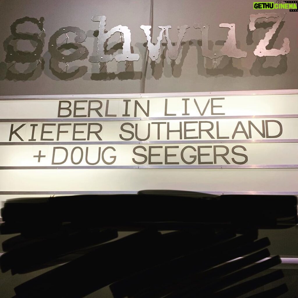 Kiefer Sutherland Instagram - Going live tonight from #berlin. Head to our Facebook page to watch at 8pm cet. Facebook.com/kiefersutherland